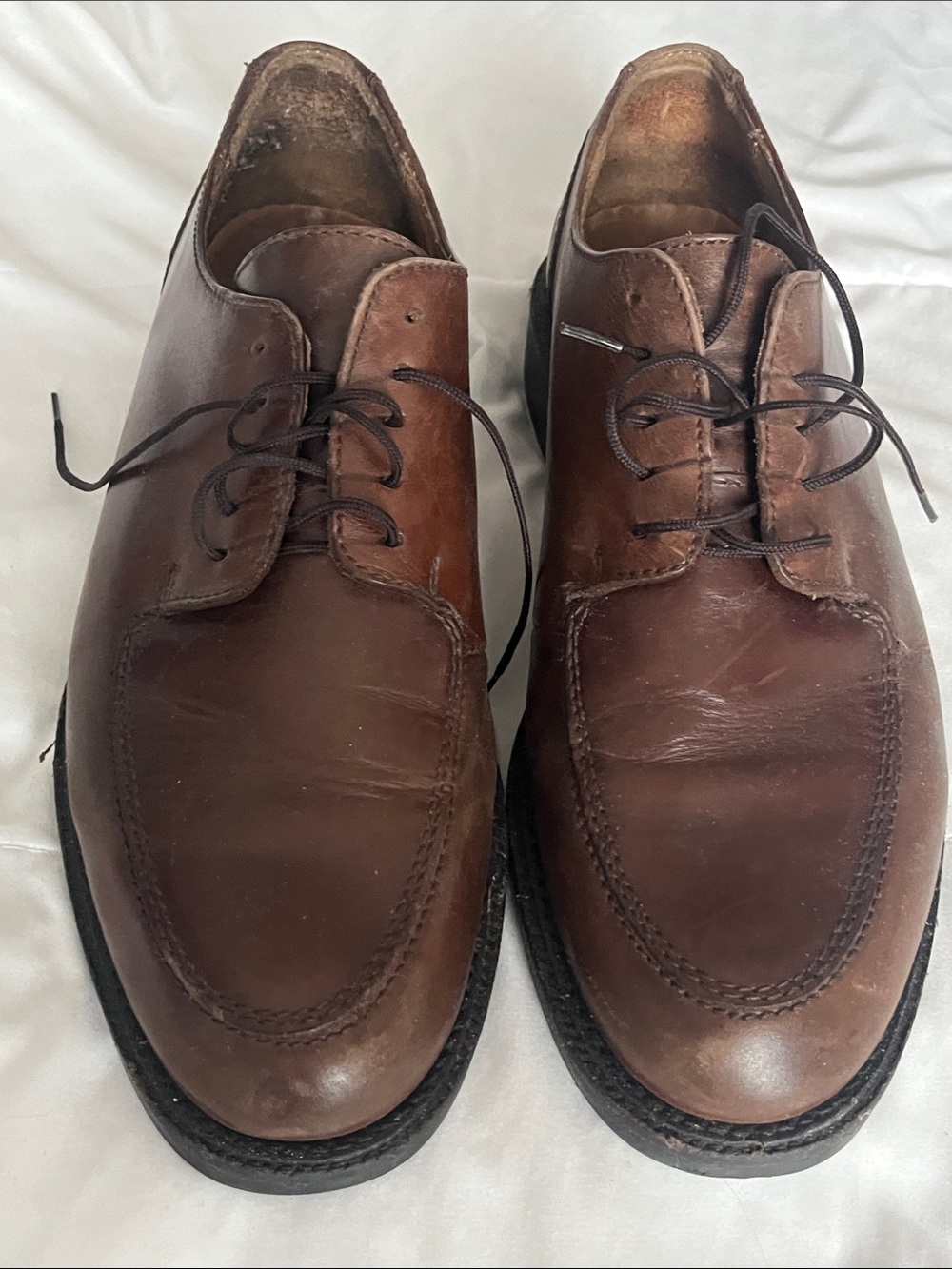 Kenneth Cole New York Brown Leather Derby Oxfords